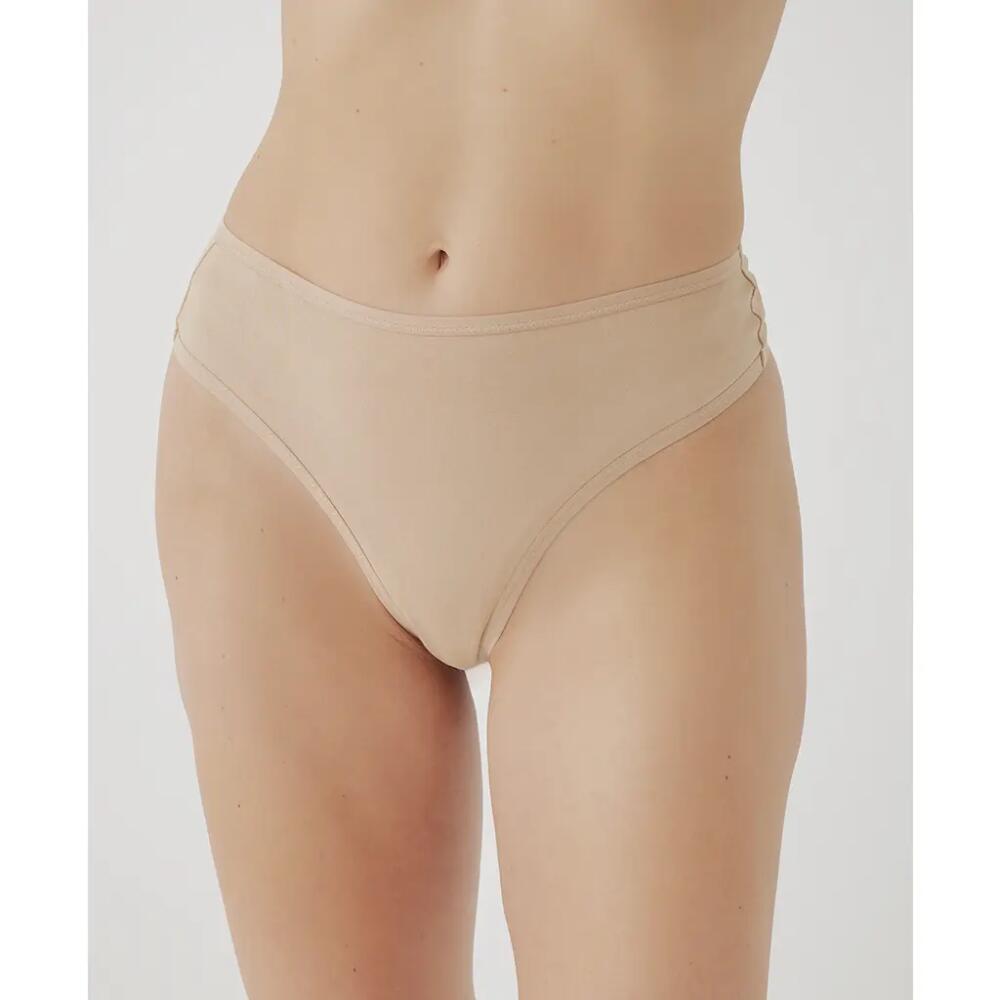 Pact Organic Everyday High Rise Thong 6-Pack in Neutrals Cover