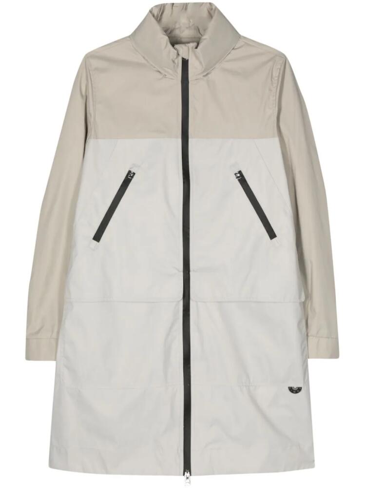 Bimba y Lola colourblock hooded coat - Neutrals Cover