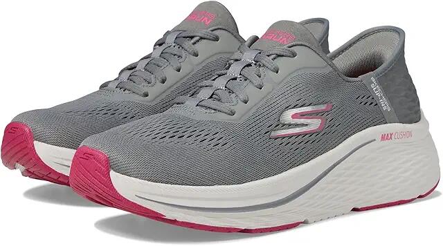 SKECHERS Max Cushioning Elite 2.0 Vanish Hands Free Slip-Ins (Charcoal/Pink) Women's Shoes Cover