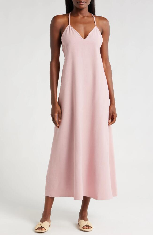 Nordstrom Tie Back Cover-Up Maxi Dress in Pink Zephyr Cover