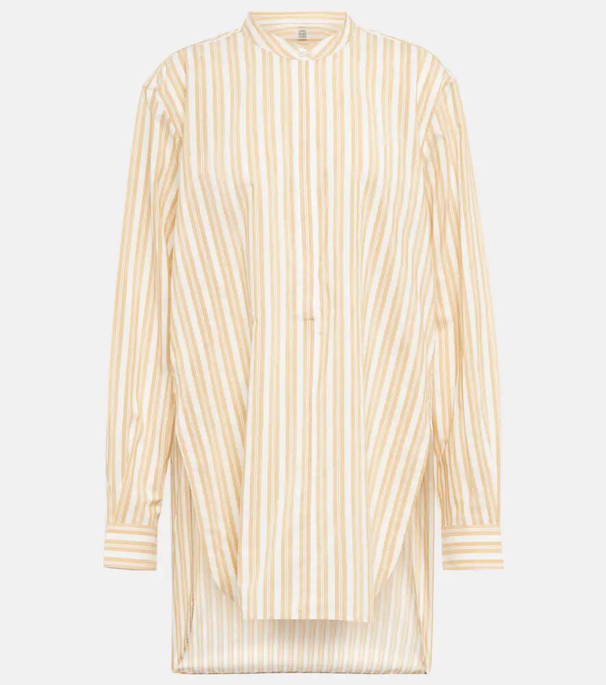 Toteme Striped cotton and silk shirt Cover