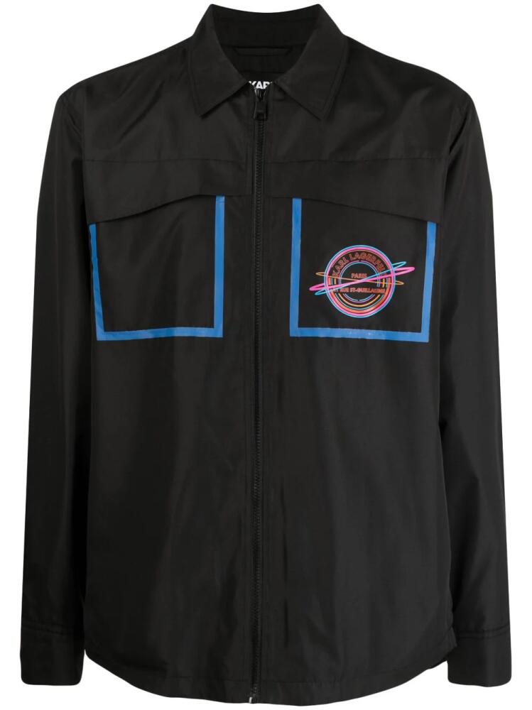 Karl Lagerfeld Athleisure shirt jacket - Black Cover