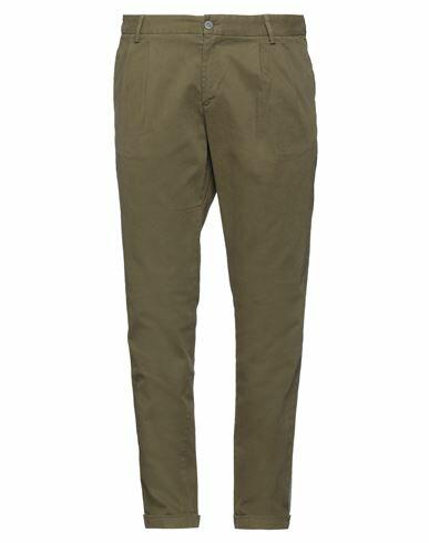 Herman & Sons Man Pants Sage green Cotton, Elastane Cover