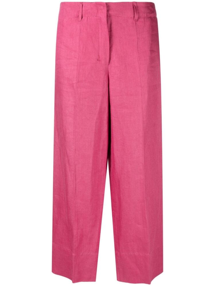 'S Max Mara pressed-crease cropped trousers - Pink Cover