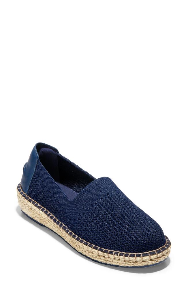 Cole Haan Cloudfeel Stitchlite Espadrille in Marine Blue Fabric Cover