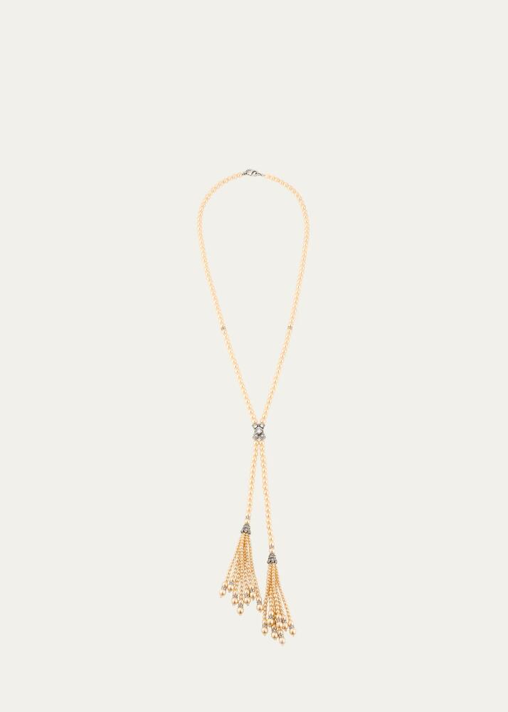 Ben-Amun Pearly Lariat with Two Tassels Cover