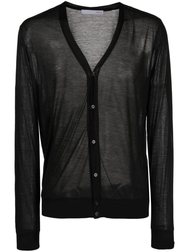 Private Stock The Nero semi-sheer cardigan - Black Cover