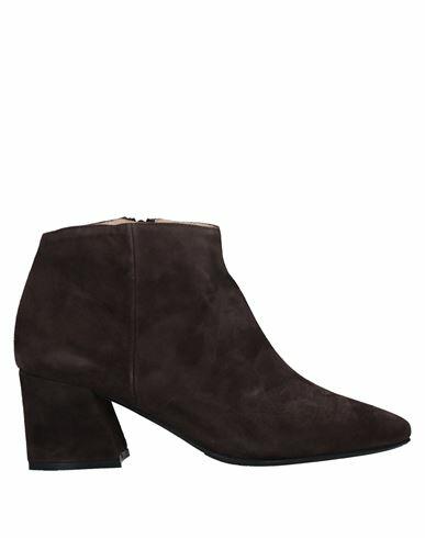 L'arianna Woman Ankle boots Dark brown Soft Leather Cover