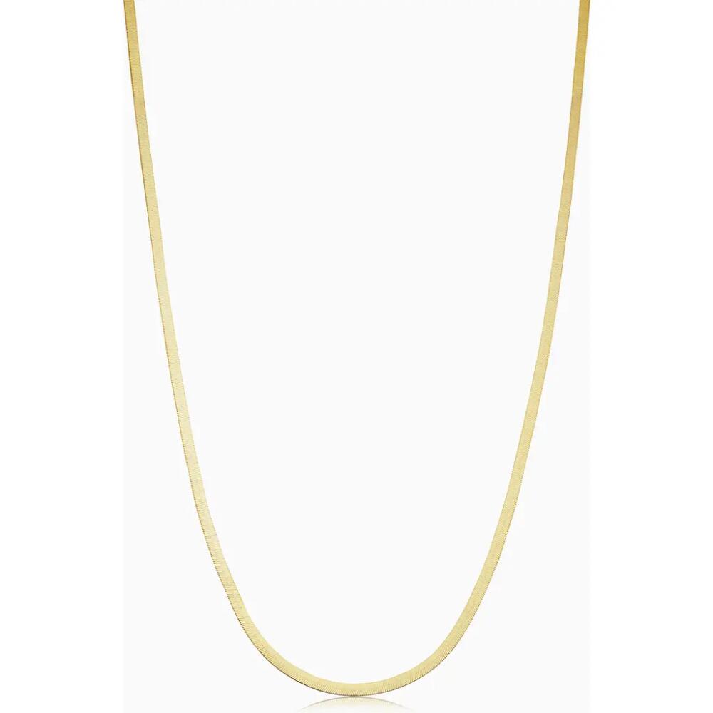 Oradina 14K Yellow Gold Park Avenue Herringbone Choker Cover