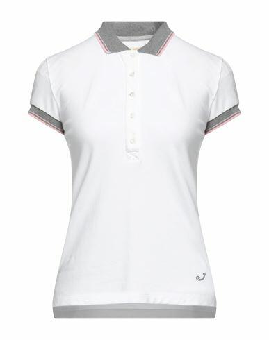 Jacob Cohёn Woman Polo shirt White Cotton, Elastane Cover