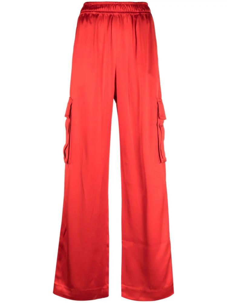 Stine Goya Fatuna satin cargo trousers - Red Cover