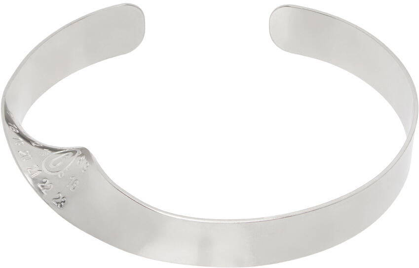 MM6 Maison Margiela Silver Twisted Choker Cover