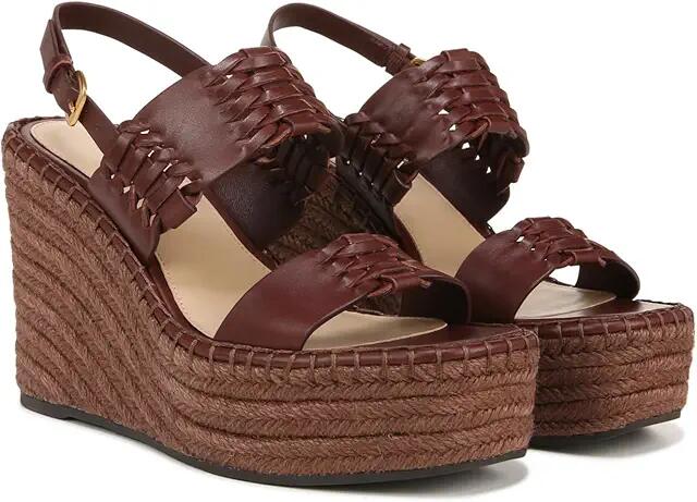 Veronica Beard Riya Espadrilles (Cedar Brown Leather) Women's Sandals Cover