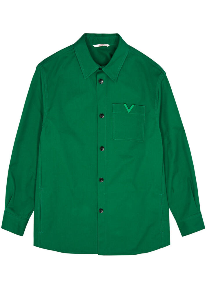 Valentino Canvas Overshirt - Green Cover