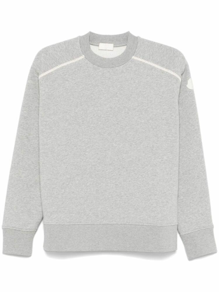 Moncler mélange-effect sweatshirt - Grey Cover