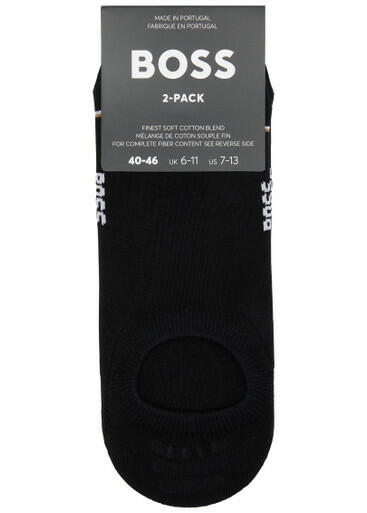 Boss Logo Cotton-blend Trainer Socks - Black Cover