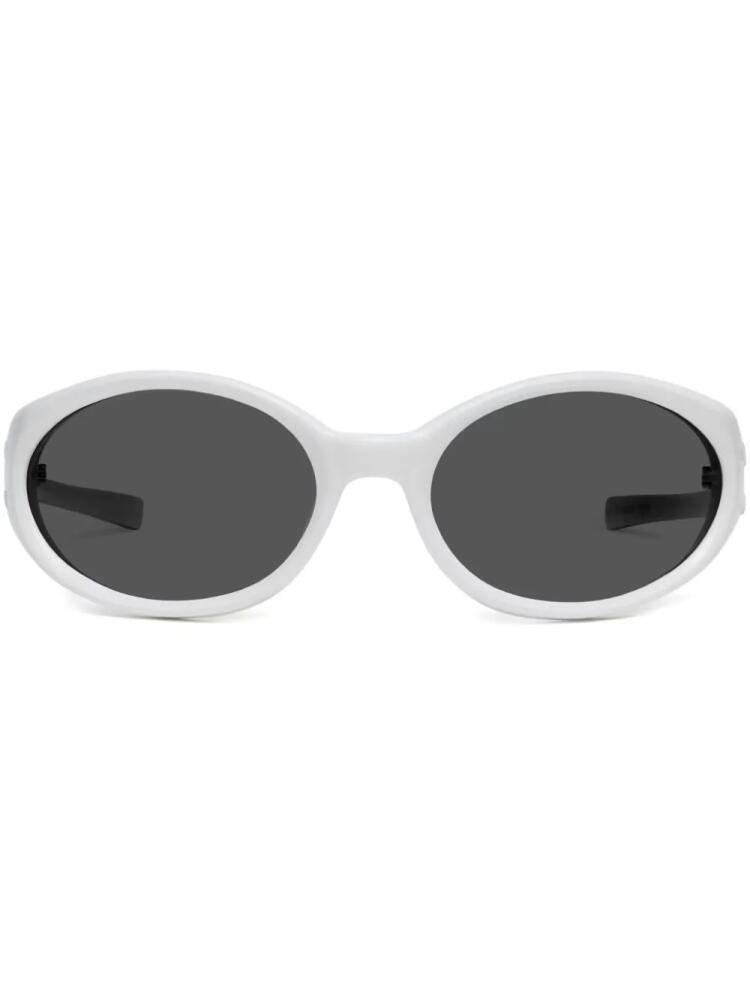 Gentle Monster x Maison Margiela oval-frame sunglasses - White Cover