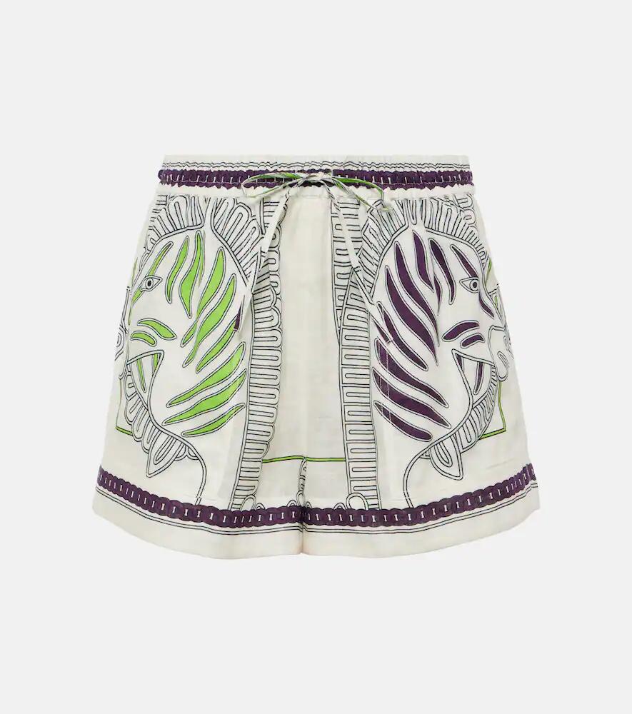 Tory Burch Printed linen shorts Cover