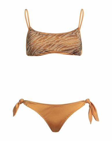 4giveness Woman Bikini Camel Polyamide, Elastane Cover