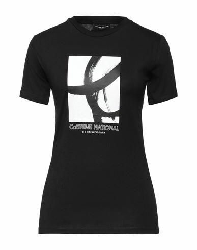 Costume National Woman T-shirt Black Cotton Cover