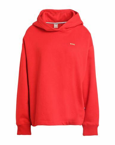 Boss Woman Sweatshirt Red Cotton, Polyester Cover