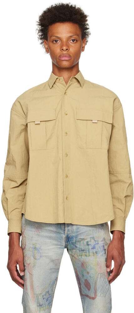 John Elliott Tan Safari Shirt Cover