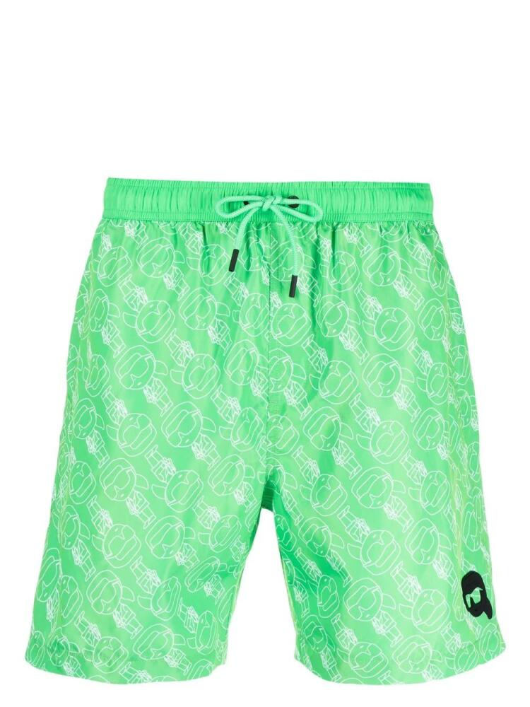 Karl Lagerfeld Ikonik 2.0 swimming shorts - Green Cover