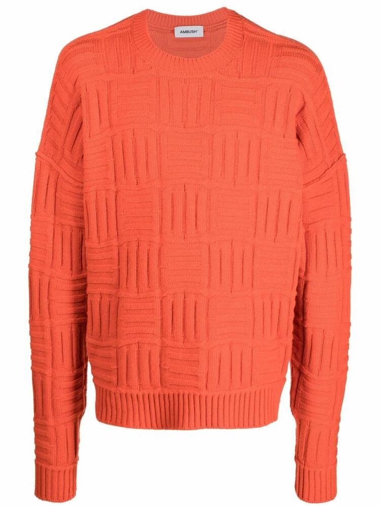 AMBUSH monogram knitted jumper - Orange Cover