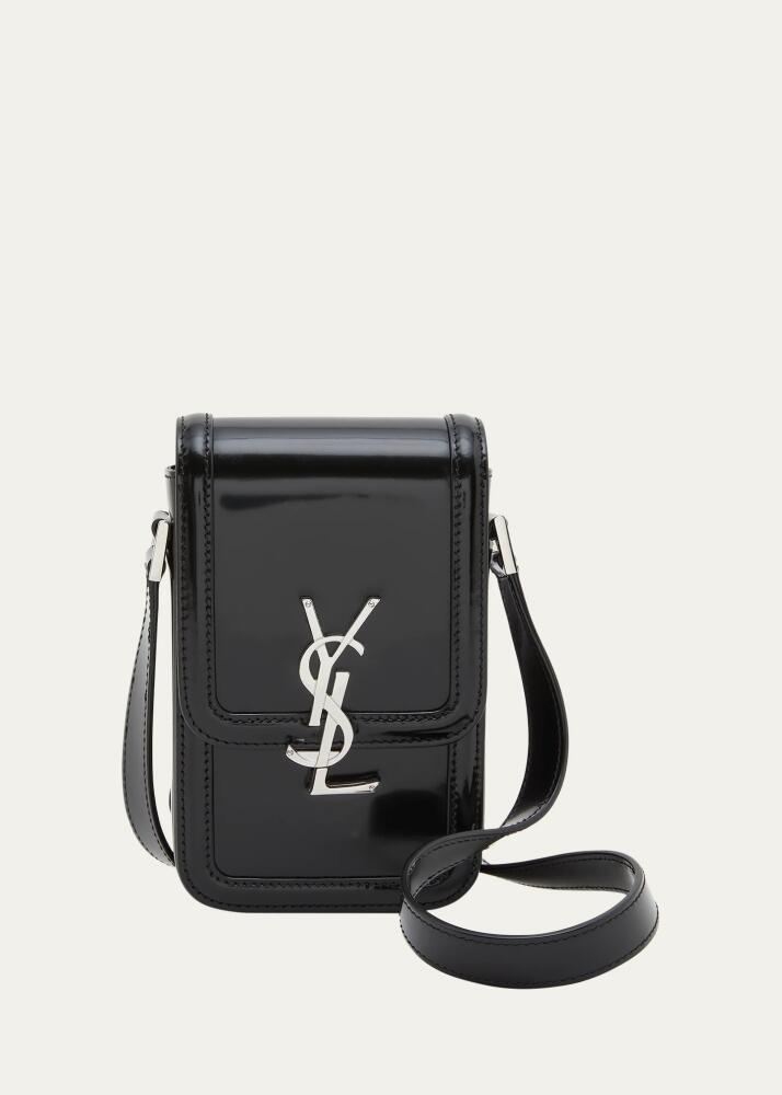 Saint Laurent Men's Solferino Mini Leather Crossbody Bag Cover