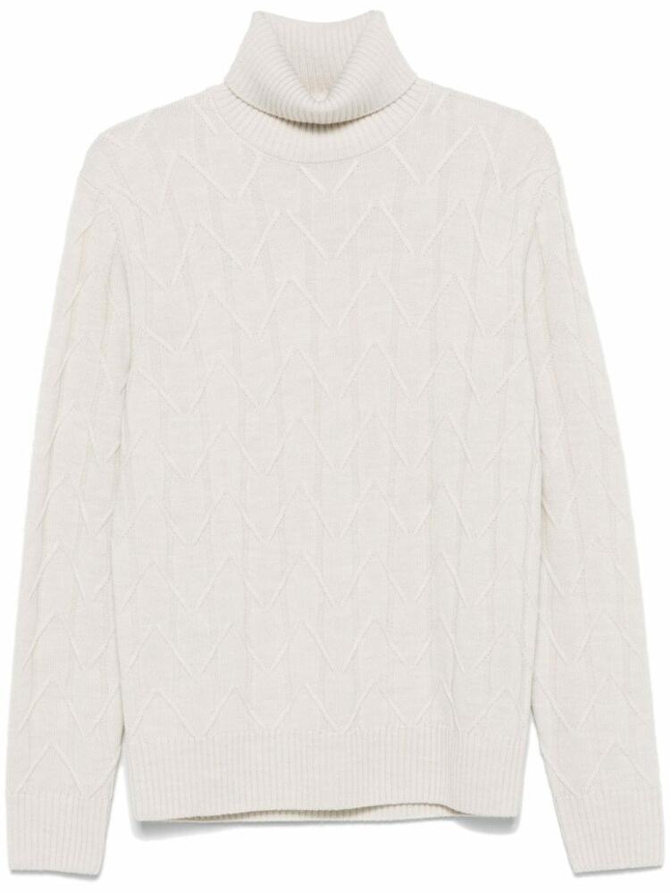 Boggi Milano chunky-ribbed sweater - White Cover