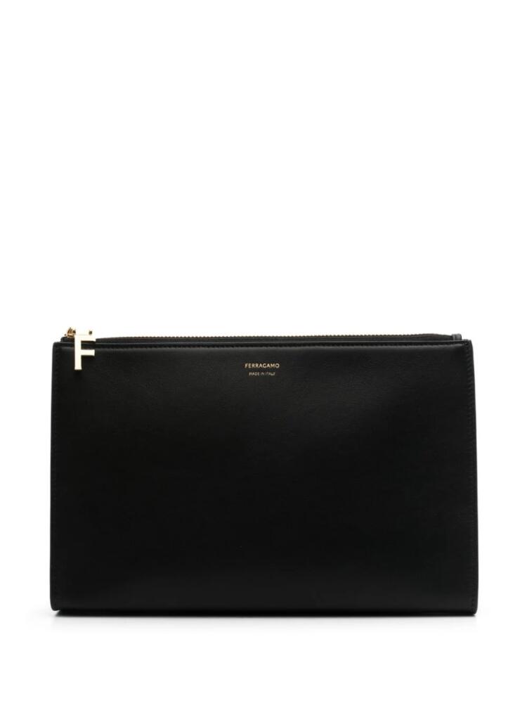 Ferragamo leather makeup bag - Black Cover