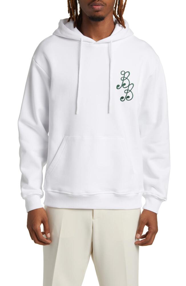 BOGEY BOYS Essential Cotton Hoodie in White Cover