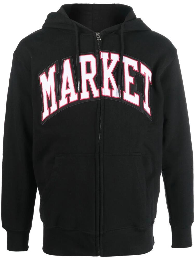 MARKET Arc Logo zip-up hoodie - Black Cover