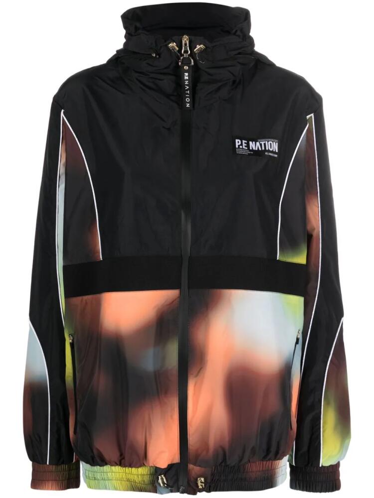 P.E Nation blur-print zipped lightweight jacket - Black Cover