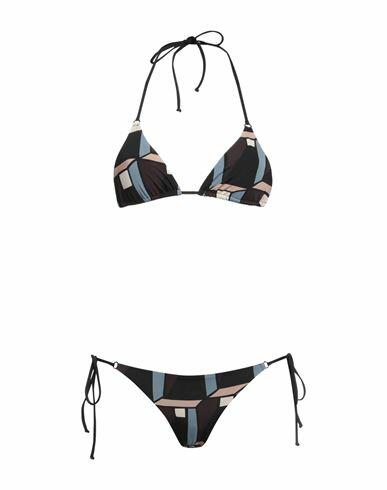 Siyu Woman Bikini Dark brown Polyamide, Elastane Cover