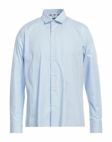 Aquascutum Man Shirt Sky blue Size 15 ½ Cotton Cover