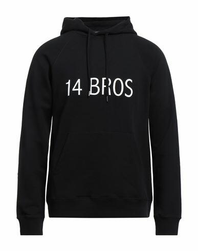 14bros Man Sweatshirt Black Cotton Cover