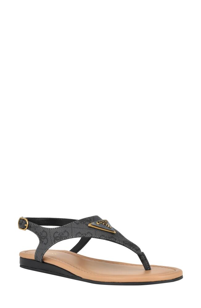 GUESS Unali Slingback Sandal in Black Cover