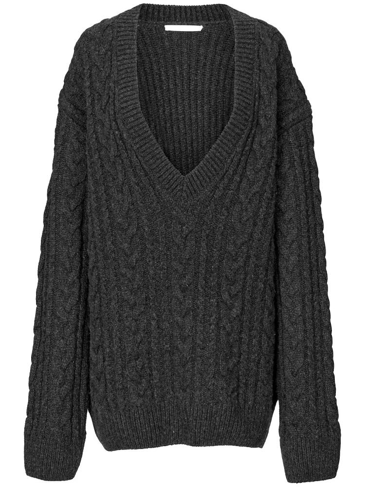 CECILIE BAHNSEN Alia Fisherman Knit Merino Sweater Cover