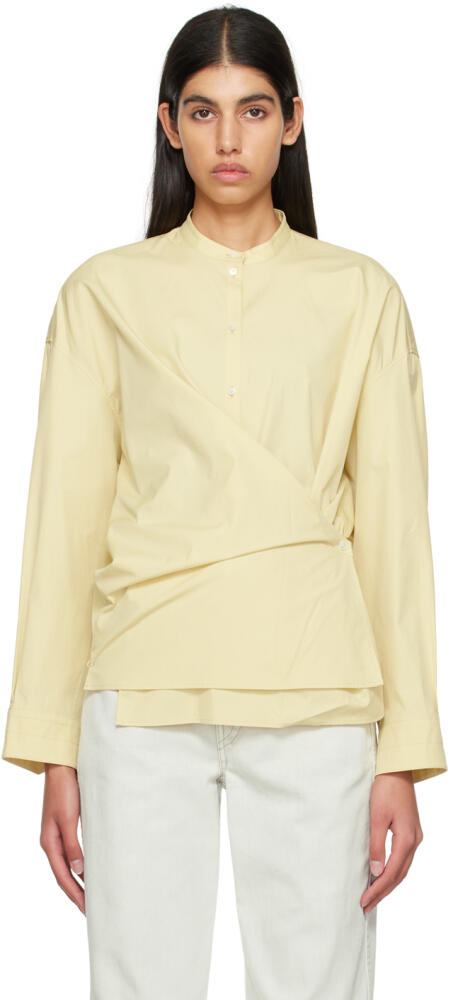 LEMAIRE Yellow Twisted Shirt Cover