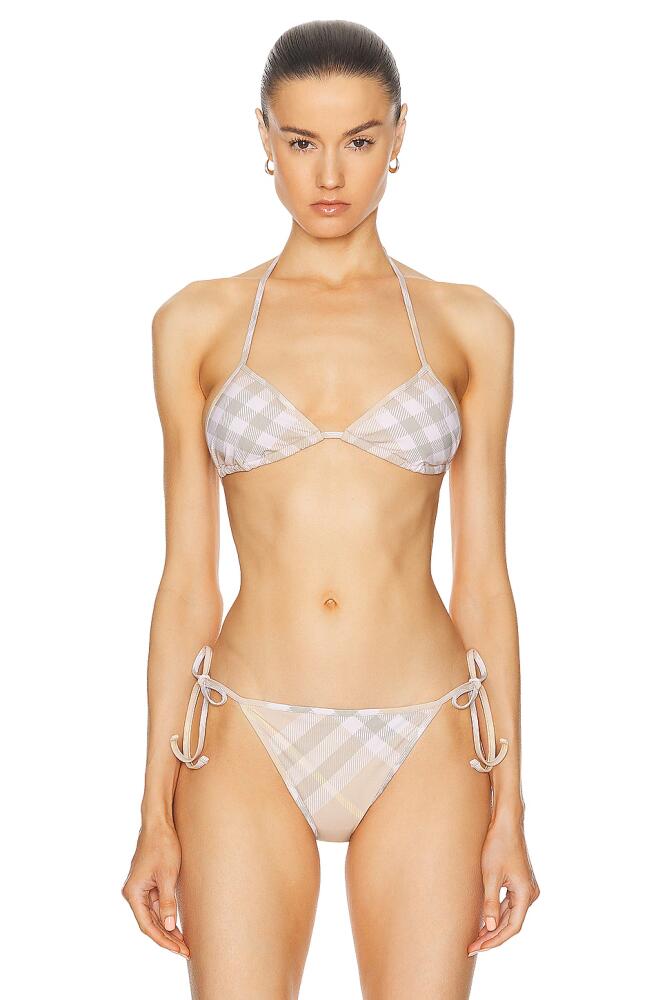 Burberry Bikini Top in Tan Cover