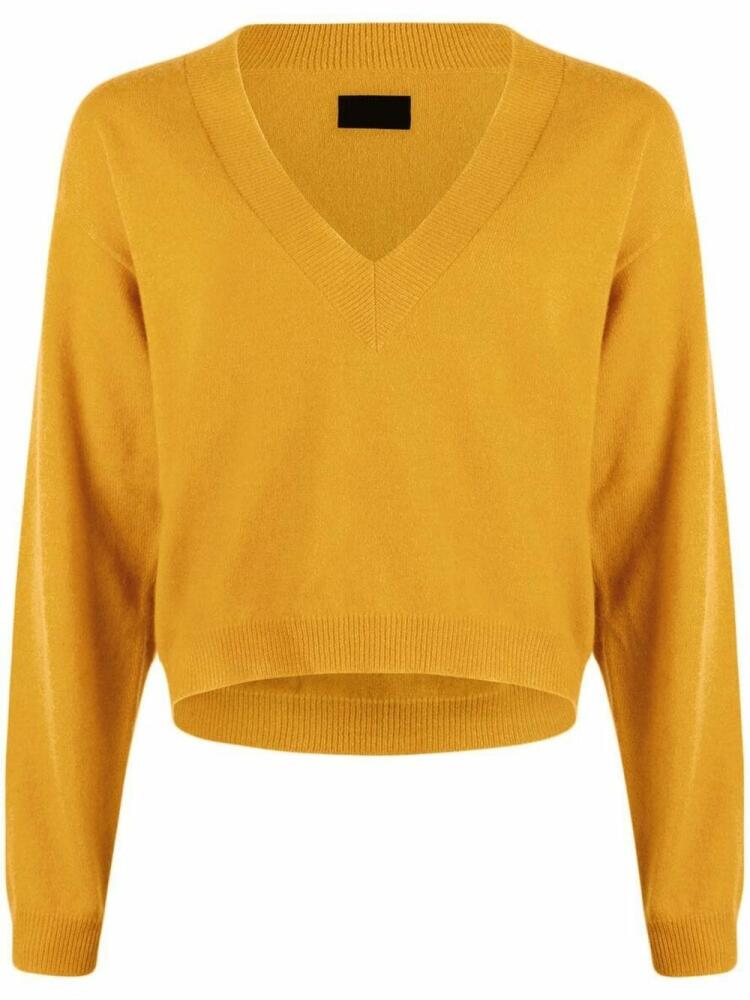 RTA Alba V-neck jumper - Yellow Cover