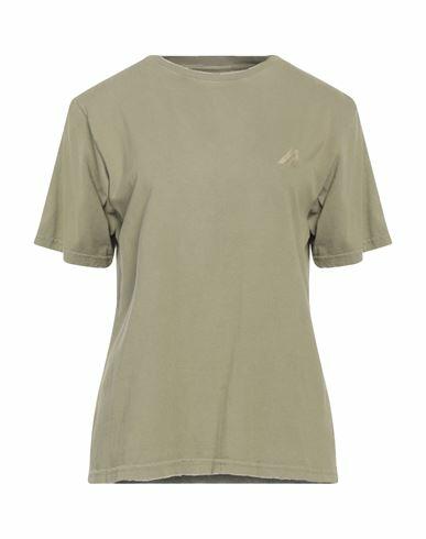 Autry Woman T-shirt Military green Cotton Cover