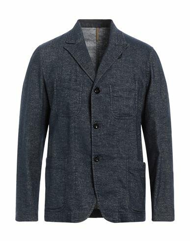 Glanshirt Man Blazer Navy blue Linen, Wool, Cotton, Polyamide Cover