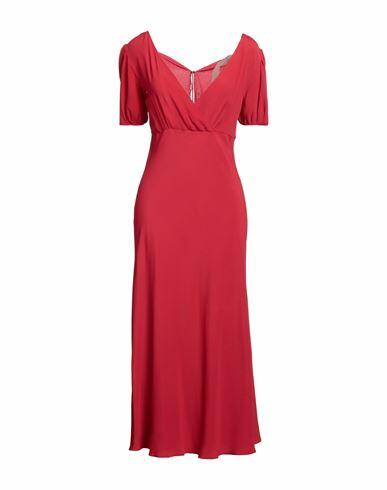 N°21 Woman Maxi dress Red Acetate, Silk Cover