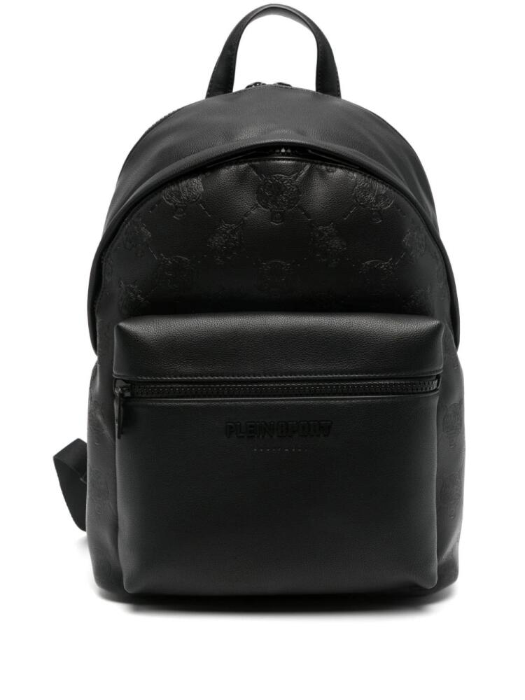 Plein Sport Minneapolis logo-debossed backpack - Black Cover