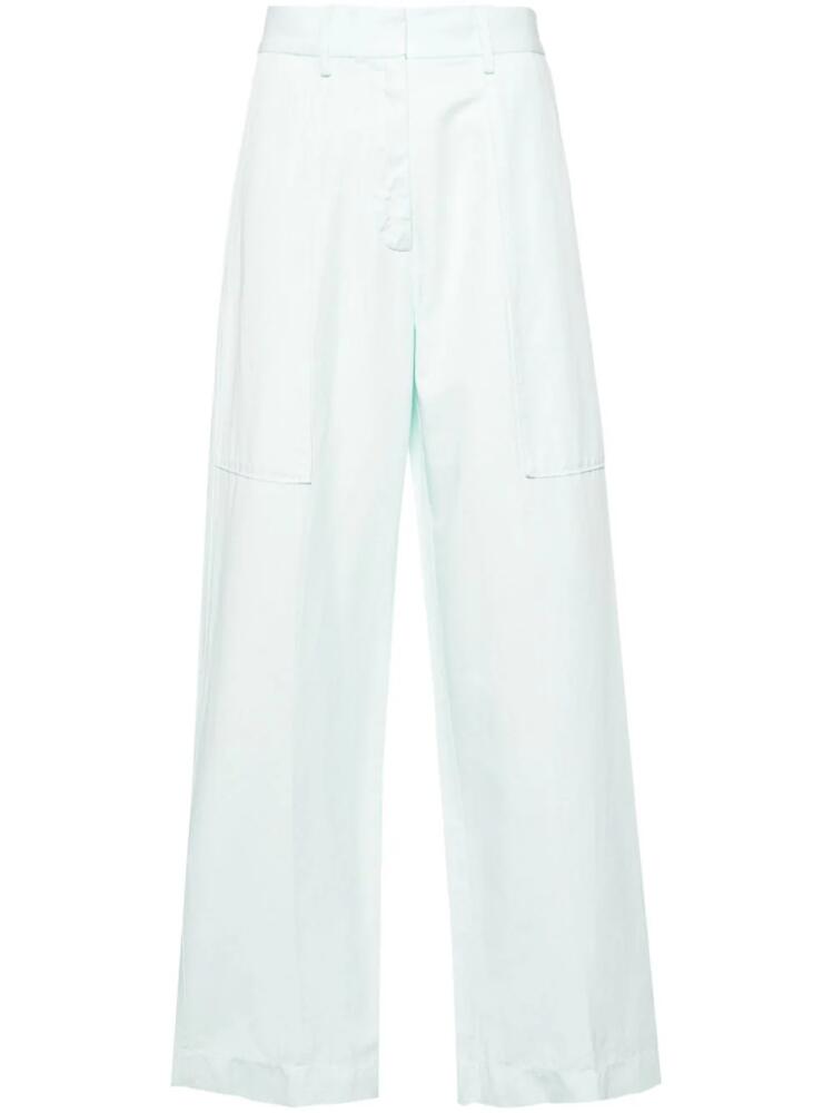 Forte Forte high-waisted straight trousers - Blue Cover