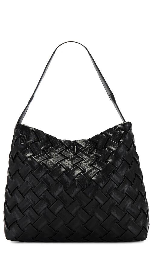 8 Other Reasons Woven Hobo Shoulder Bag in Black Cover