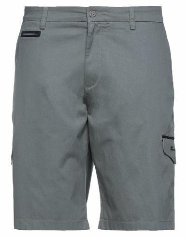 Harmont & Blaine Man Shorts & Bermuda Shorts Grey Cotton, Elastic fibres Cover