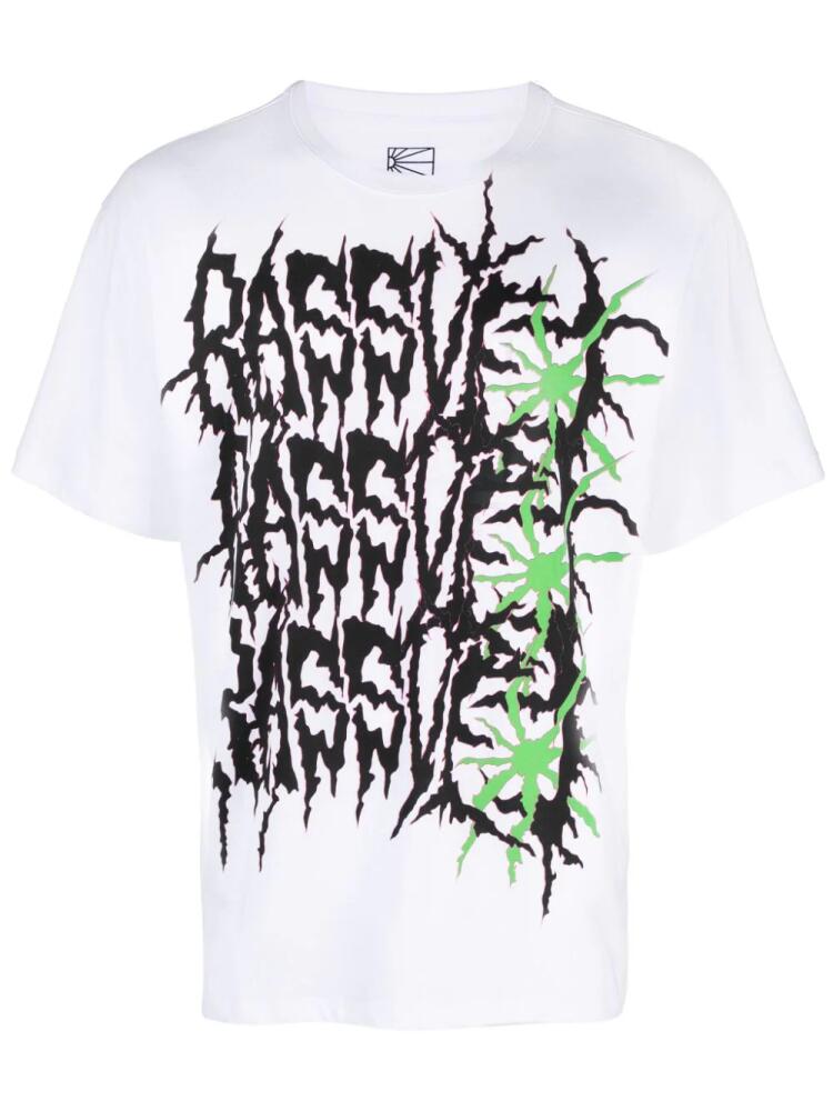 RASSVET graphic-print cotton T-shirt - White Cover